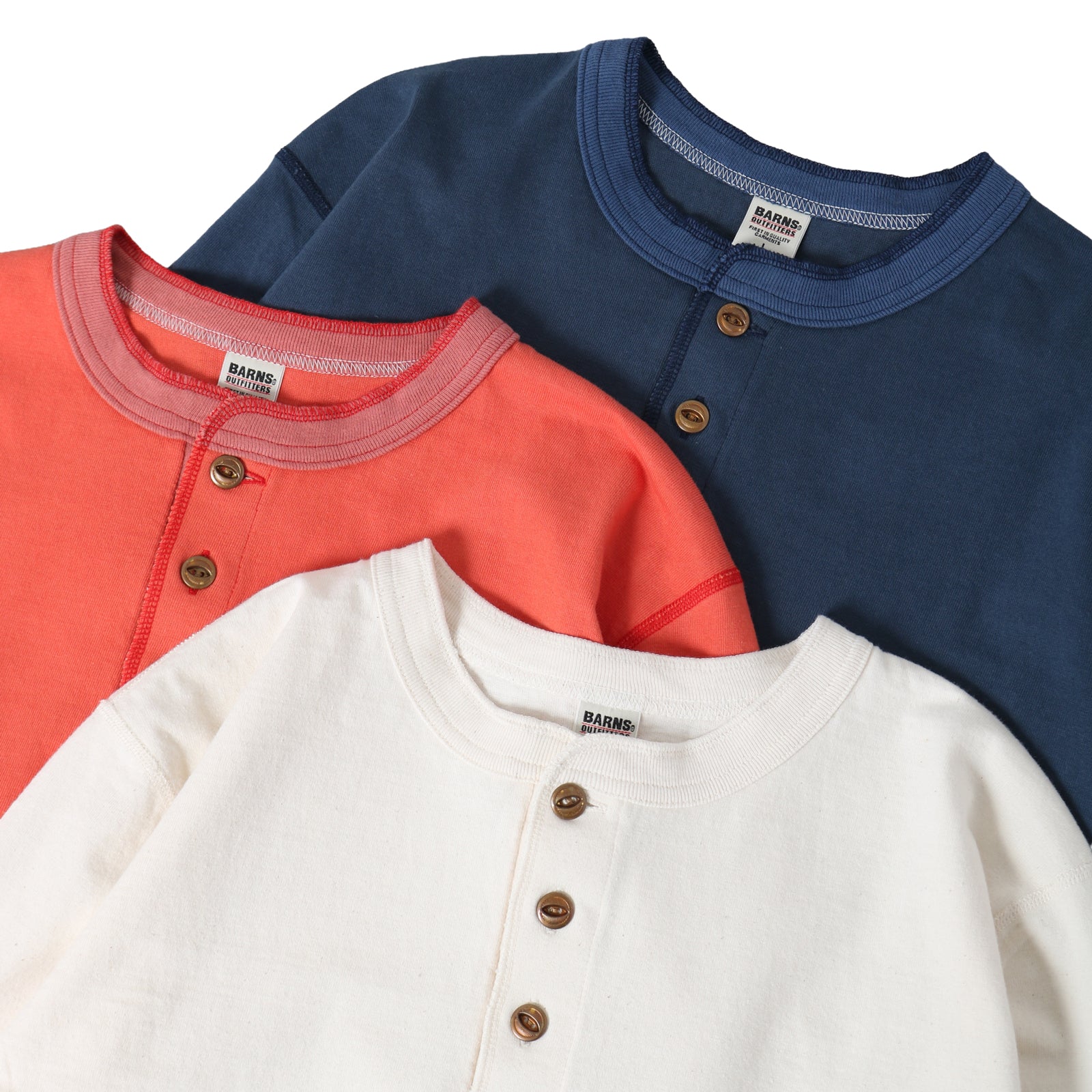 STANDARD” 14/- COZUN ヘンリーネック ロングTシャツ【公式サイト限定