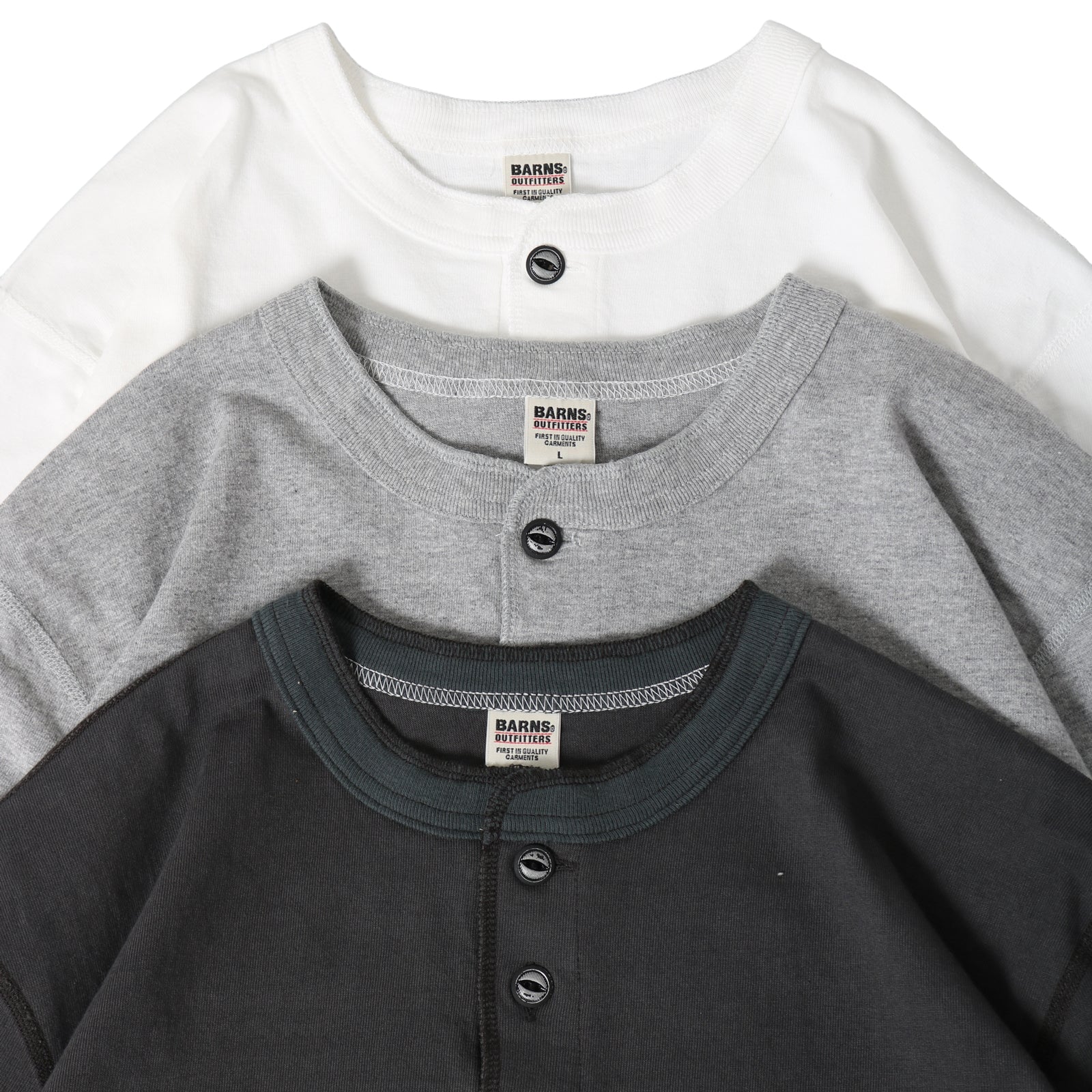 STANDARD” 14/- COZUN ヘンリーネック ロングTシャツ【公式サイト限定