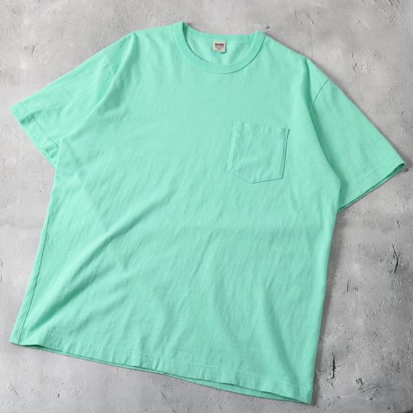 バーンズ BARNS 吊り 天竺 ポケット 裁ち身 変形 プリント Let's Go Surf レディースサイズ br-5929f BARNS OUTFITTERS（バーンズアウトフィッターズ） TOUGH NECK SS