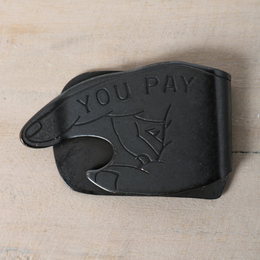BUTTON WORKS ×SD MONEY CLIP ブラック Button Works】You Pay Money Clip【Renewal】 BW-0185 – BARNS