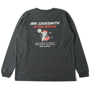 
                  
                    画像をギャラリービューアにロードします【Pigment Dye】16/- Sun Faded L/S Print T-shirt【Mr. Locksmith】BR-24414
                  
                