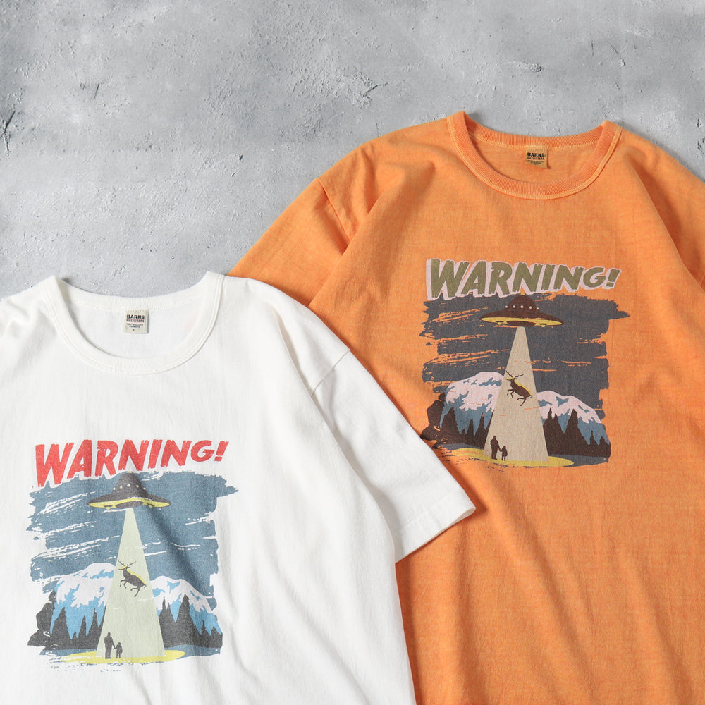 Pigment Dye】Tube S/S Print T-shirt【WARNING!】BR-24247 – BARNS 