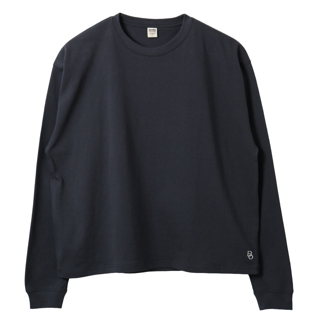 Boxy L/S T-shirt【Embroidery】BR-26140 – BARNS OUTFITTERS