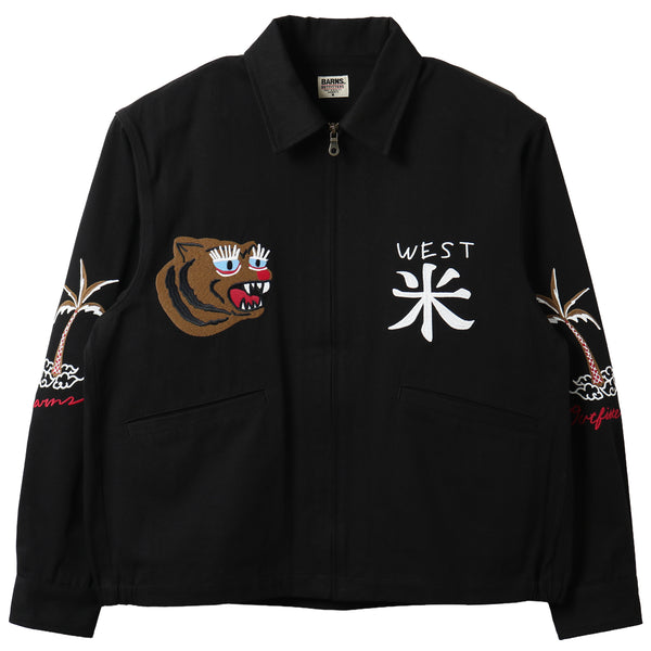 Zip Up Work Jacket【Embroidery】BR-26367 – BARNS OUTFITTERS