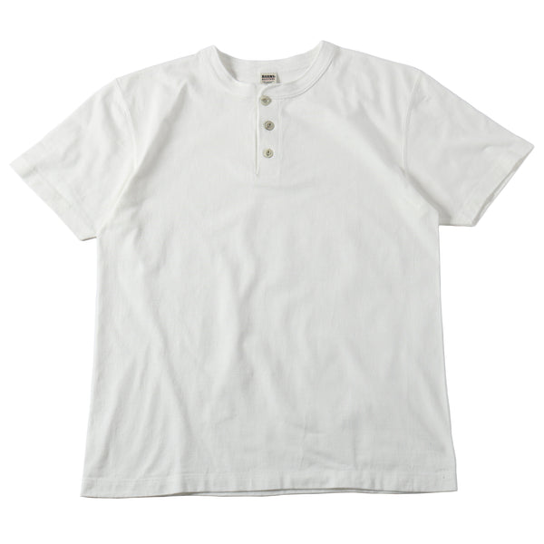 Barniesです STANDARD” COZUN ヘンリーネック Tシャツ 【Button Works】BR-8146SP
