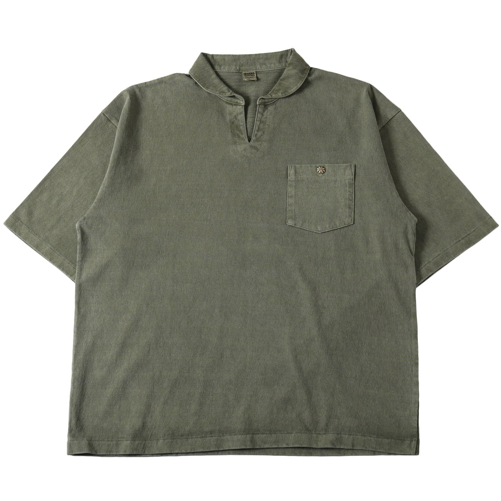 
                  
                    画像をギャラリービューアにロードします【BIG COZUN】14/- COZUN Skipper Neck Half Sleeves Polo T-Shirt【Button Works】BR-25209
                  
                
