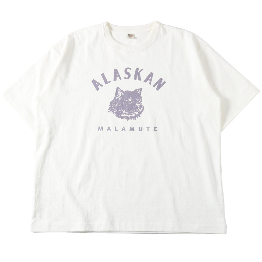 
                  
                    画像をギャラリービューアにロードします10/- Heavyweight Crossover Neck S/S Print T-shirt【ALASKAN MALAMUTE】BR-25218
                  
                