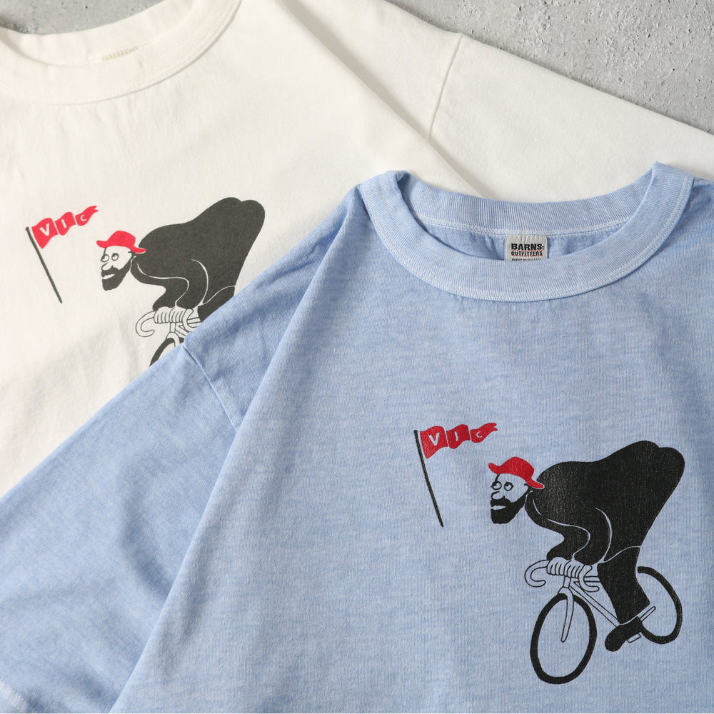 
                  
                    画像をギャラリービューアにロードします【Pigment Dye】20/- Sunbreeze S/S Print T-shirt【Pottering】BR-25295
                  
                