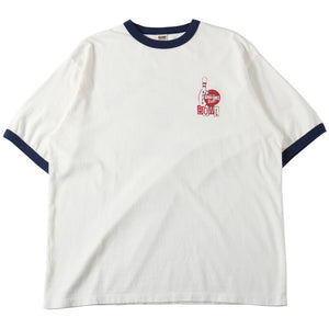 
                  
                    画像をギャラリービューアにロードします14/- Slub Cotton Ringer S/S Print T-shirt【BOWL】BR-25234
                  
                
