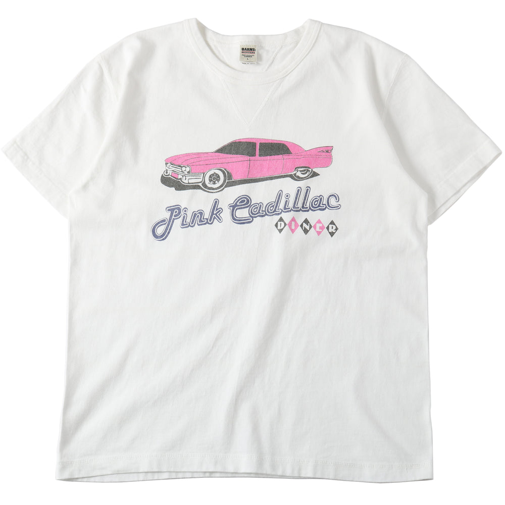 
                  
                    画像をギャラリービューアにロードします“STANDARD” 14/- COZUN 両Vガゼット クルーネック プリント Tシャツ【Pink Cadillac DINER】BR-25238
                  
                