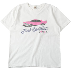 
                  
                    画像をギャラリービューアにロードします“STANDARD” 14/- COZUN 両Vガゼット クルーネック プリント Tシャツ【Pink Cadillac DINER】BR-25238
                  
                