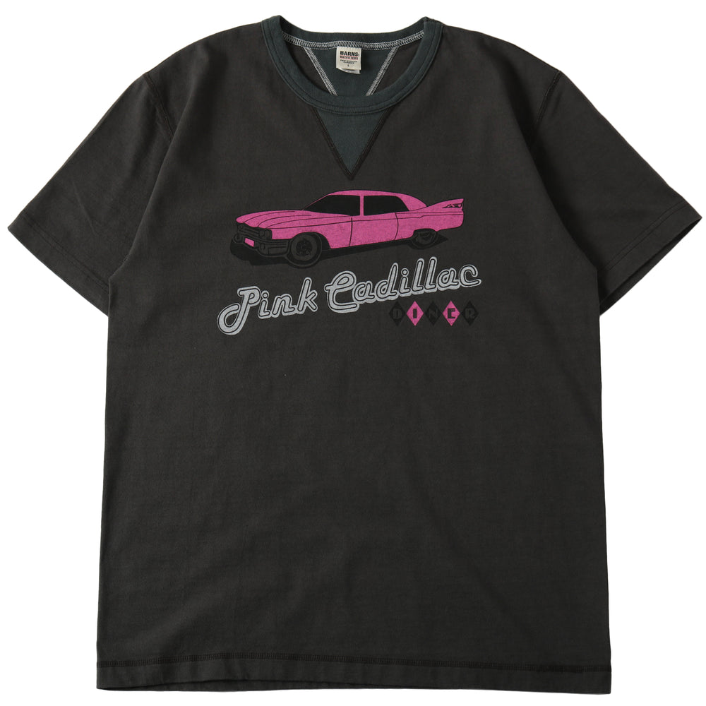 
                  
                    画像をギャラリービューアにロードします“STANDARD” 14/- COZUN 両Vガゼット クルーネック プリント Tシャツ【Pink Cadillac DINER】BR-25238
                  
                