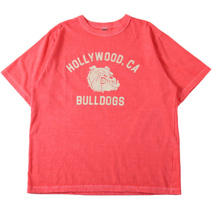 
                  
                    画像をギャラリービューアにロードします【Pigment Dye】20/- Sunbreeze S/S Print T-shirt【BULL DOGS】BR-25285
                  
                