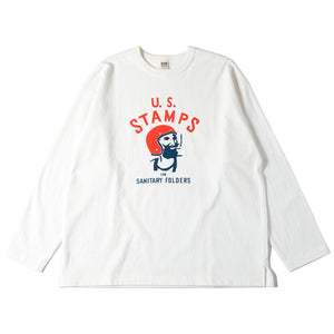 
                  
                    画像をギャラリービューアにロードします10/- 90s Heavy Weight L/S Print T-shirt BR-24402
                  
                