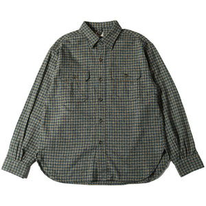 
                  
                    画像をギャラリービューアにロードします40s Worker Tweed Flannel Shirt BR-24449
                  
                