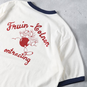
                  
                    画像をギャラリービューアにロードします14/- Slub Cotton Ringer S/S Print T-shirt【BOWL】BR-25234
                  
                