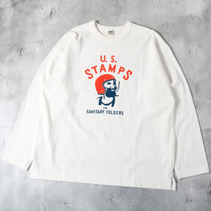 
                  
                    画像をギャラリービューアにロードします10/- 90s Heavy Weight L/S Print T-shirt BR-24402
                  
                