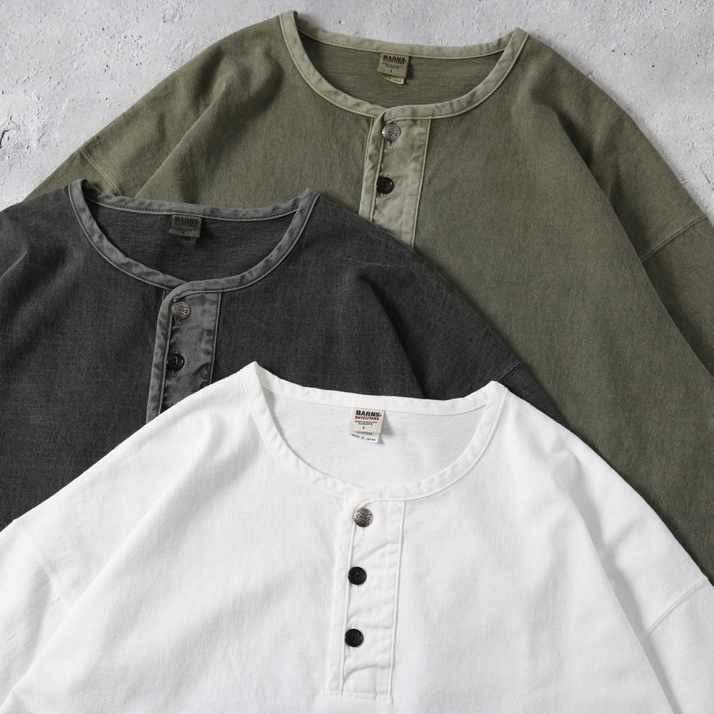 
                  
                    画像をギャラリービューアにロードします【BIG COZUN】14/- COZUN Native Concho Work Henley Neck T-Shirt【Button Works】BR-25207
                  
                