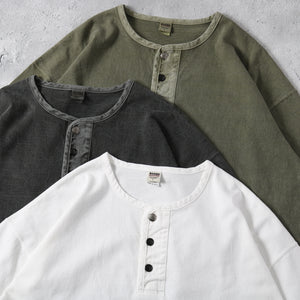 
                  
                    画像をギャラリービューアにロードします【BIG COZUN】14/- COZUN Native Concho Work Henley Neck T-Shirt【Button Works】BR-25207
                  
                