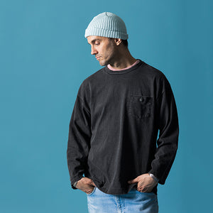 
                  
                    画像をギャラリービューアにロードしますBIG COZUN ワイド ロングスリーブ クルーネック Tシャツ 【BUTTON WORKS】
                  
                